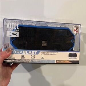 Altec Lansing Hydrablaster Wireless Speaker - Black with Blue Trim